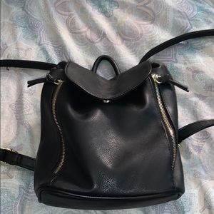 Leather back pack